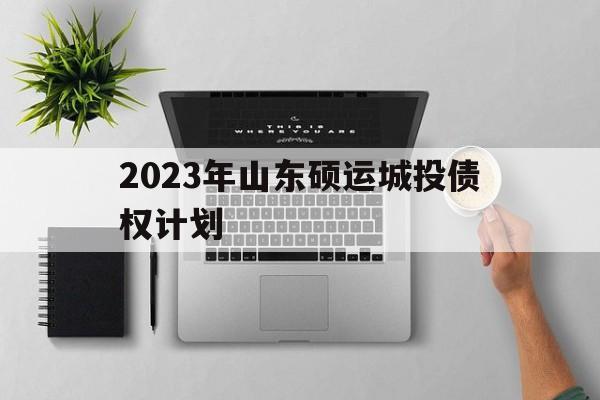 包含2023年山东硕运城投债权计划的词条