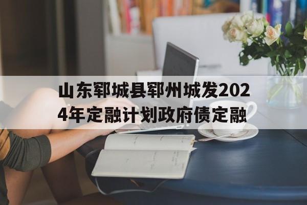 关于山东郓城县郓州城发2024年定融计划政府债定融的信息