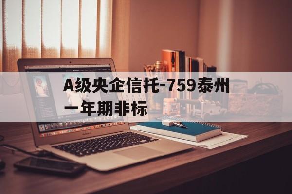 A级央企信托-759泰州一年期非标(泰州信托公司)