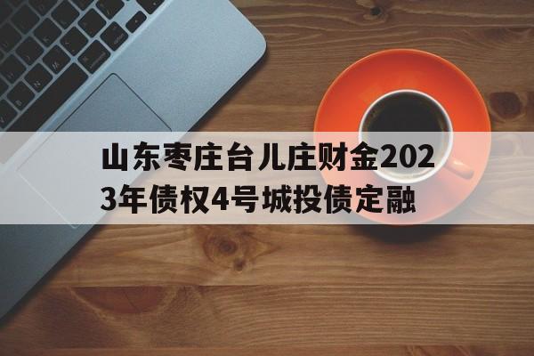 关于山东枣庄台儿庄财金2023年债权4号城投债定融的信息